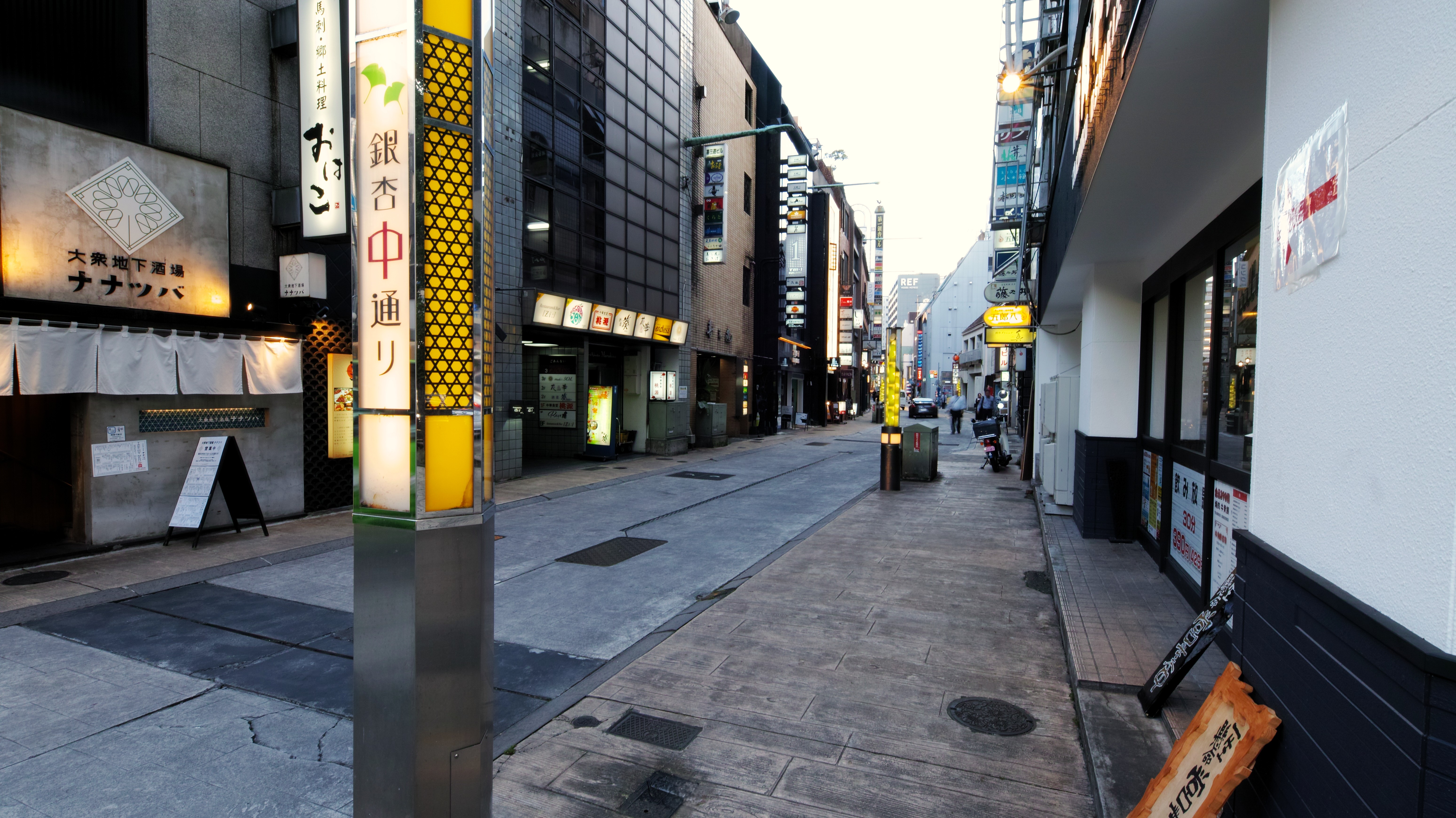 ホテル前　銀杏中通り