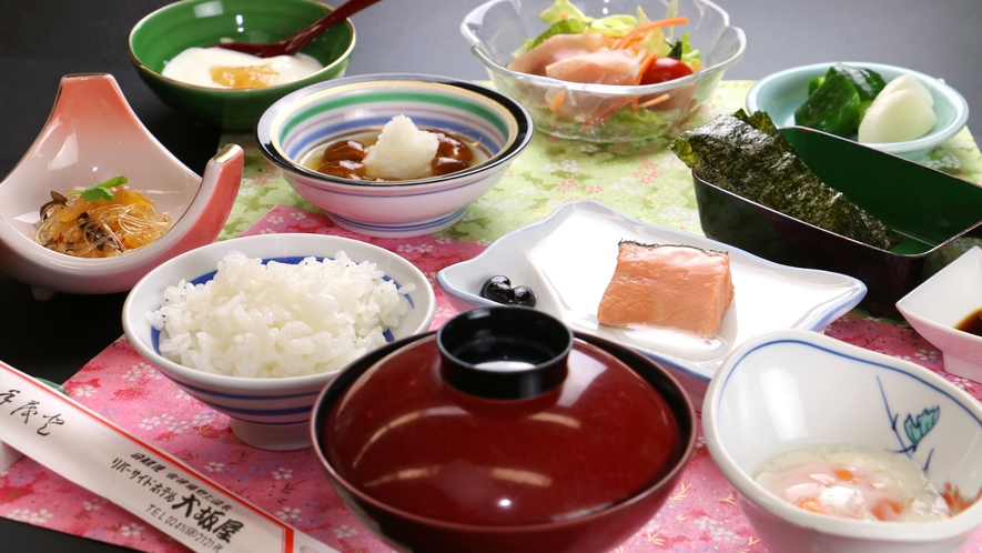 【朝食】しっかり和食の朝御飯