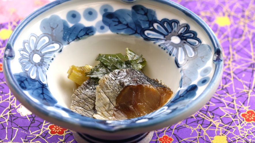 【夕食一例】会津の郷土料理にしんの山椒漬け