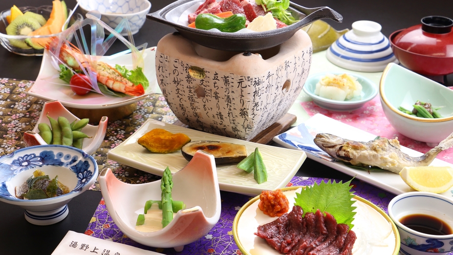 【夕食】会津の郷土食と旬の味覚の和会席