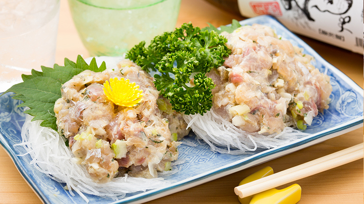 【部屋食】地元食のなめろう付き・お刺身プラン （1泊夕食付朝食なし）