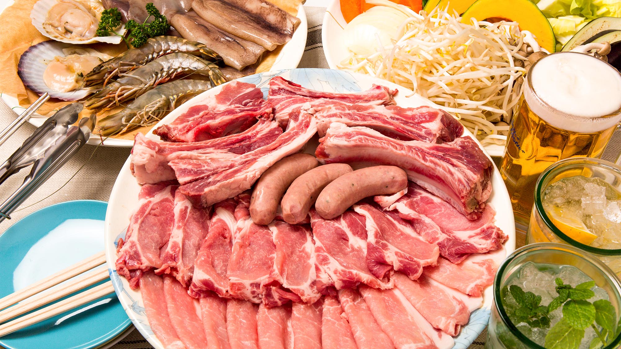 ・＜ＢＢＱ＞豚肉は全て「東の匠SPF豚」安全と品質にこだわった千葉県の銘柄豚です