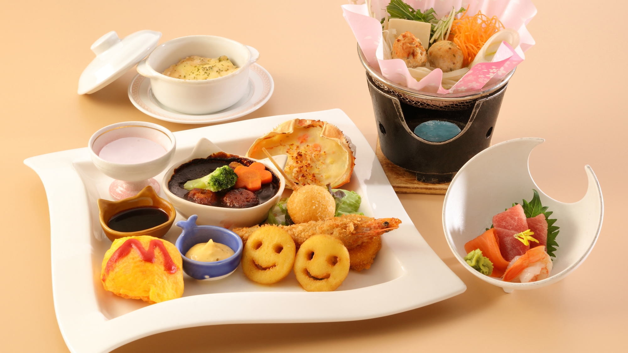 【お子様定額！】＜ご夕食は個室席＆特典付＞にいがた和牛付き会席を堪能！春の特別ファミリープラン