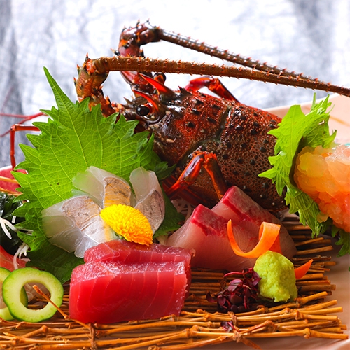 【日帰り◆ご夕食◆】【三大味覚の饗宴】天然クエ・伊勢海老・熊野牛◆松林プレミアムコース