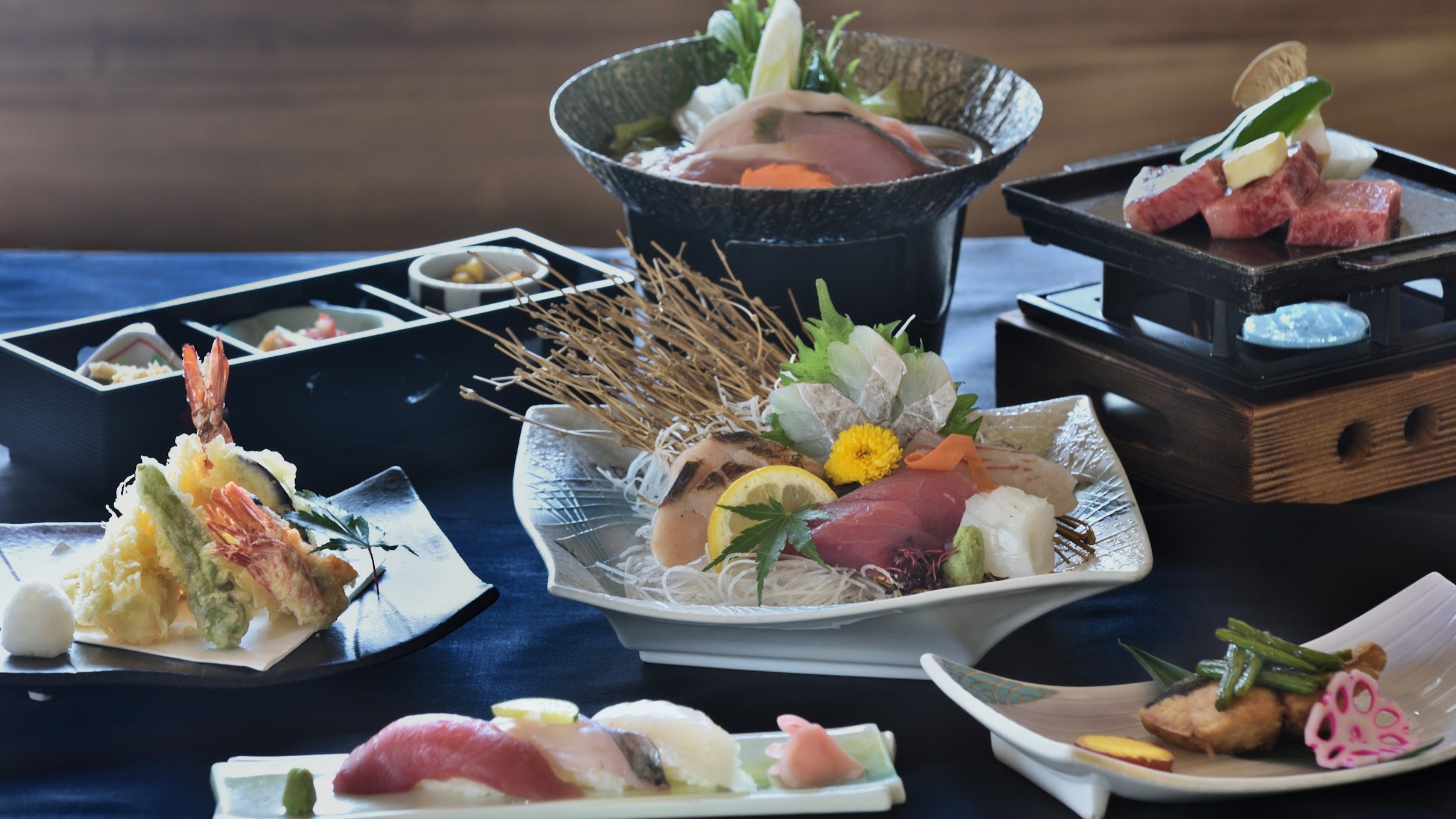 【料理長厳選】◆熊野牛×足赤海老◆紀州贅沢会席