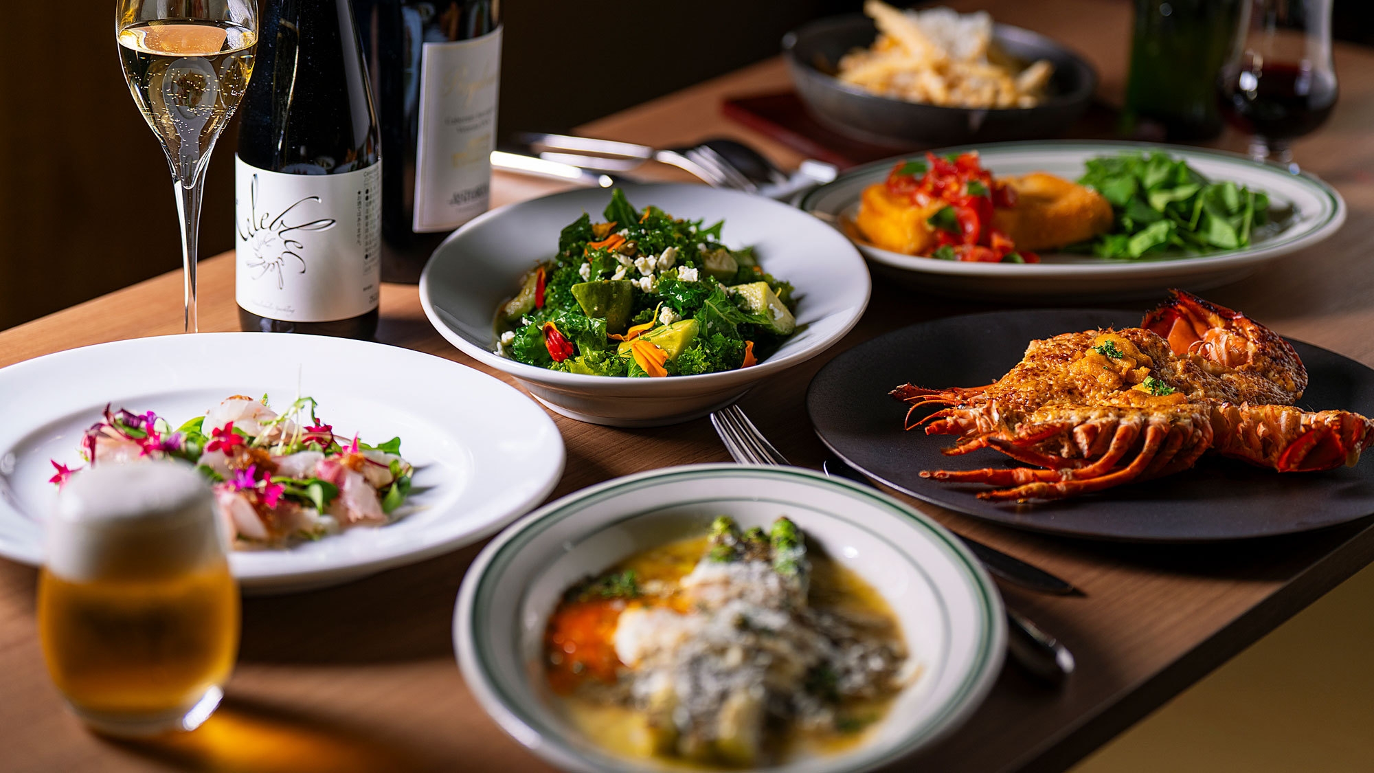 【2食付】乾杯酒＆ケーキ・花束付｜和洋中コース選べる記念日ディナープラン