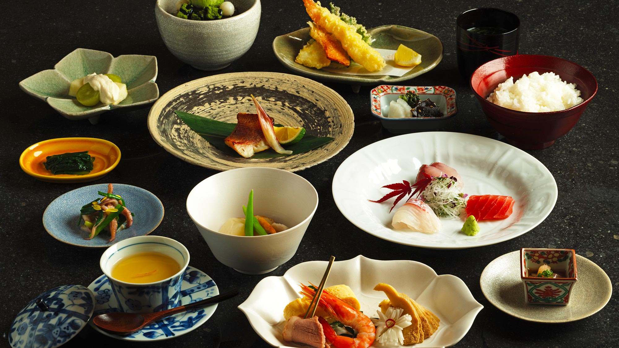 【ほそ川／ランチ】季節の素材をバランスよく詰め込んだ『つばき御膳』