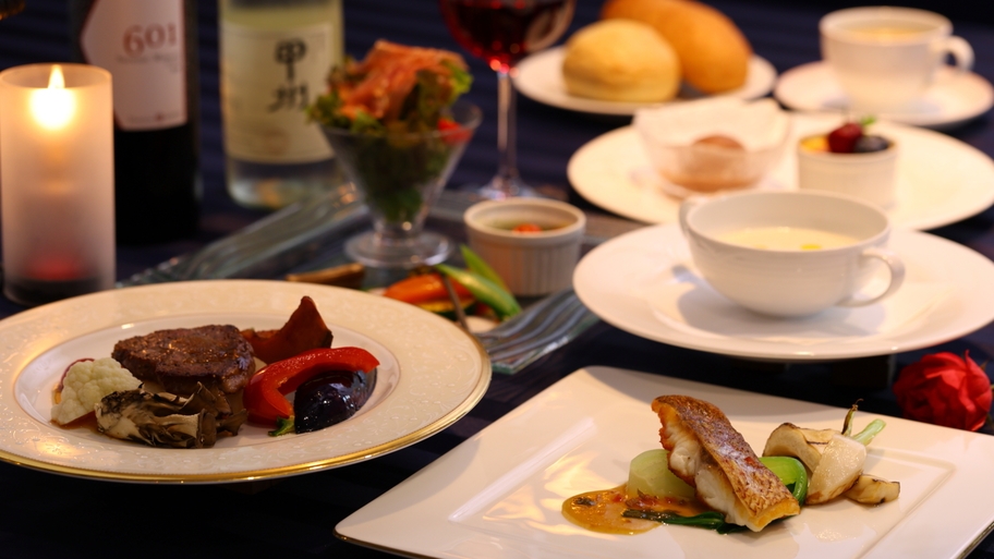 【秋冬SALE】ゆっくりひとり旅／創作フルコースディナーと高原の朝食を楽しむ2食付プラン