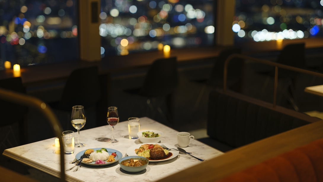 【稲佐山展望台「HIKARI」ミールクーポン付】＜朝食付＞稲佐山で絶景と長崎グルメをお得に楽しむ♪