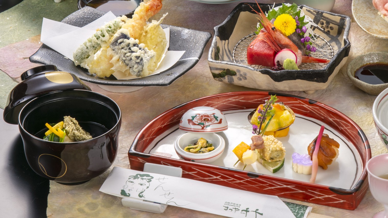 【期日限定】あわらで旅館選びに迷ってるならコチラ♪千千のお任せ会席プラン「食事処」