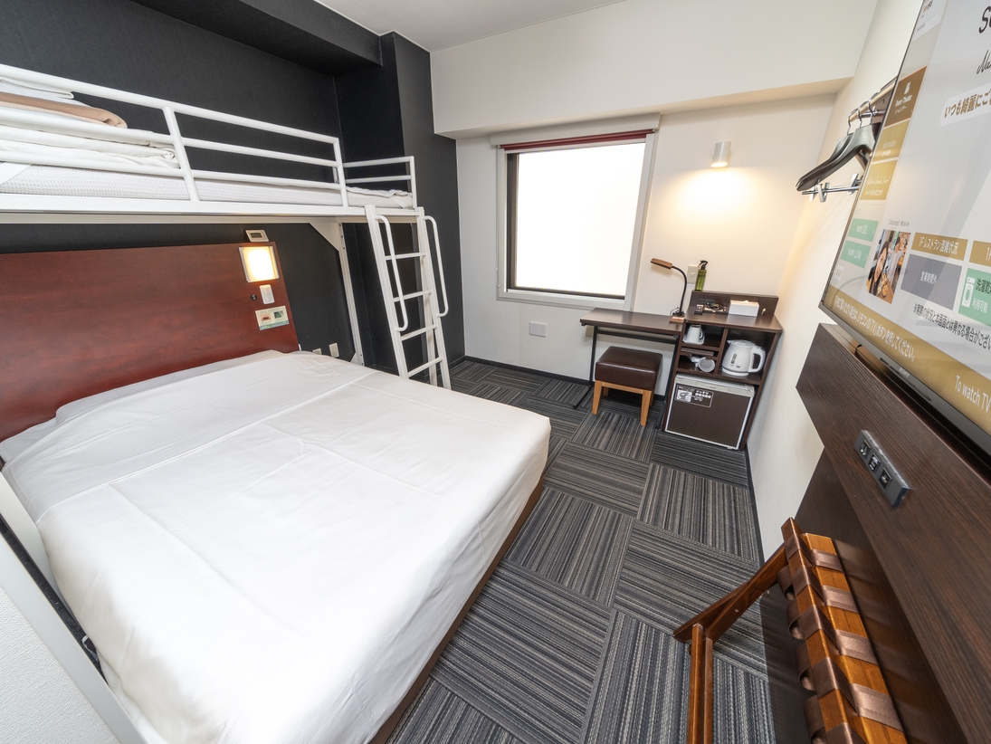 【ファミリー】３名様までOK★スーパールーム★セミダブルベッド+ロフトベッド★朝食付〓全館禁煙