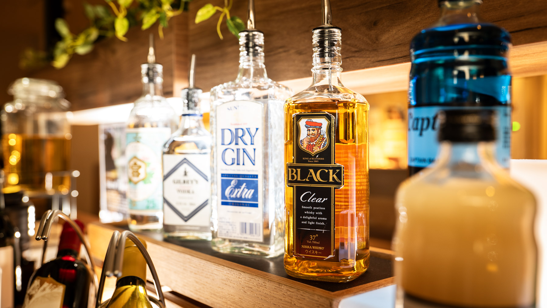 やさしい灯りとドリンクでリラックス