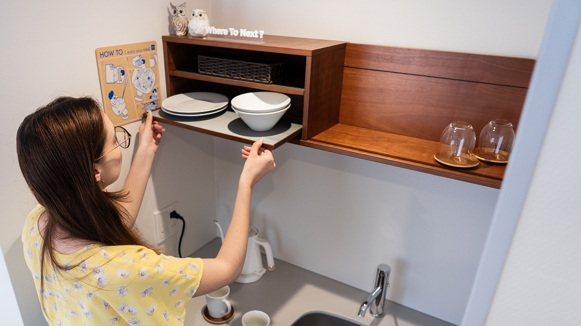 ■滞在イメージ│簡易キッチン（※一部客室のみ）