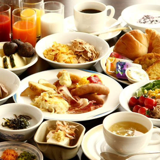 Japanese and Western breakfast buffet