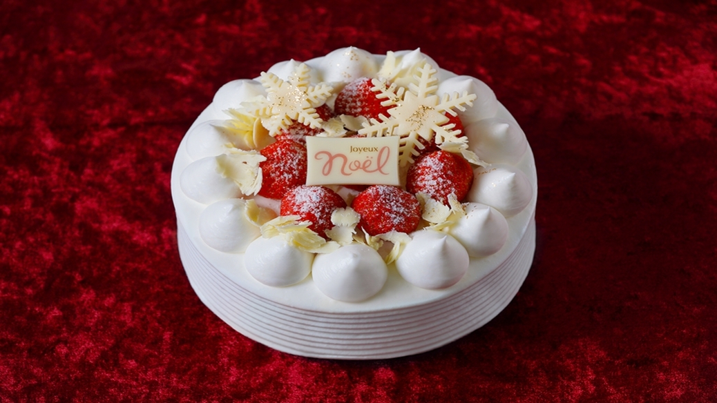 ★クリスマス限定★苺のデコレーションケーキ付きプラン　ご朝食付