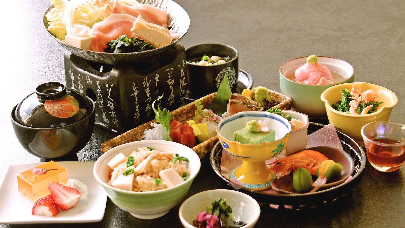 スタンダード会席　春の旬食材を味わう季節のおもてなし「花籠会席」　＜3月〜5月＞