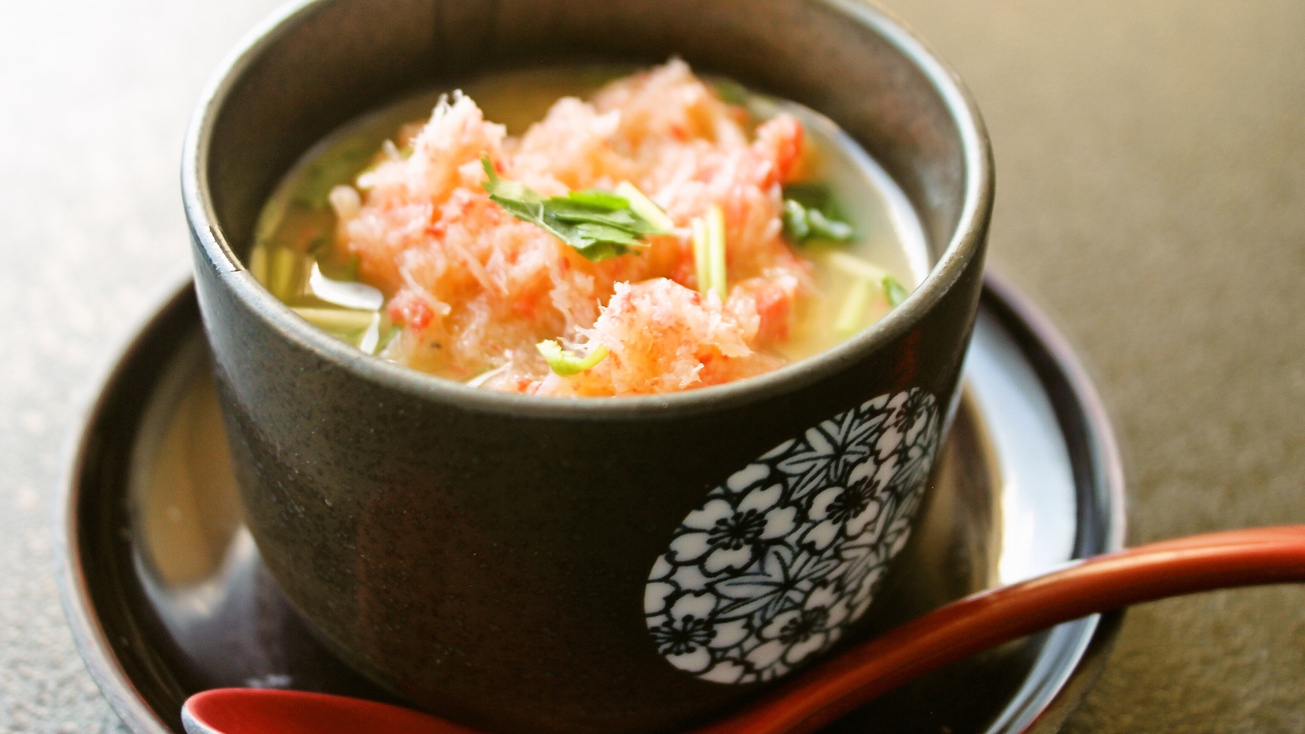 ＜鮮魚4種お造り・牛ロースすき鍋・蟹茶碗蒸し＞旬の味覚「天城山会席」　＜12月〜2月＞