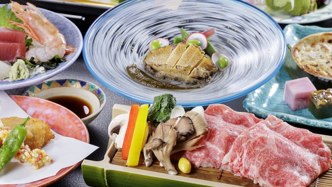 厳選素材にこだわった山海の幸★デラックス和食膳【夕食はレストラン】