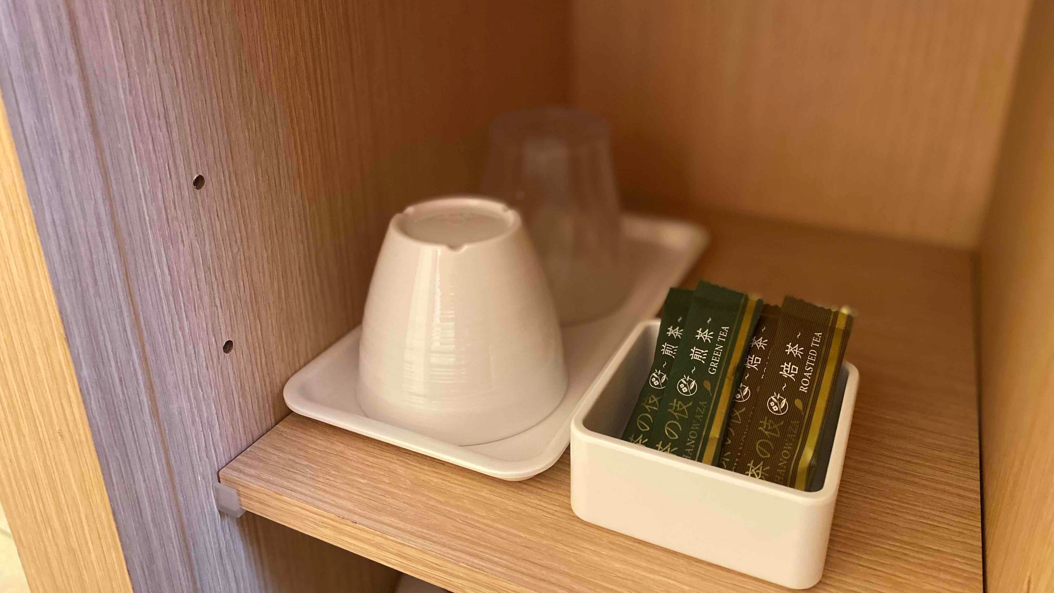 【客室備品】コップ類・お茶セット