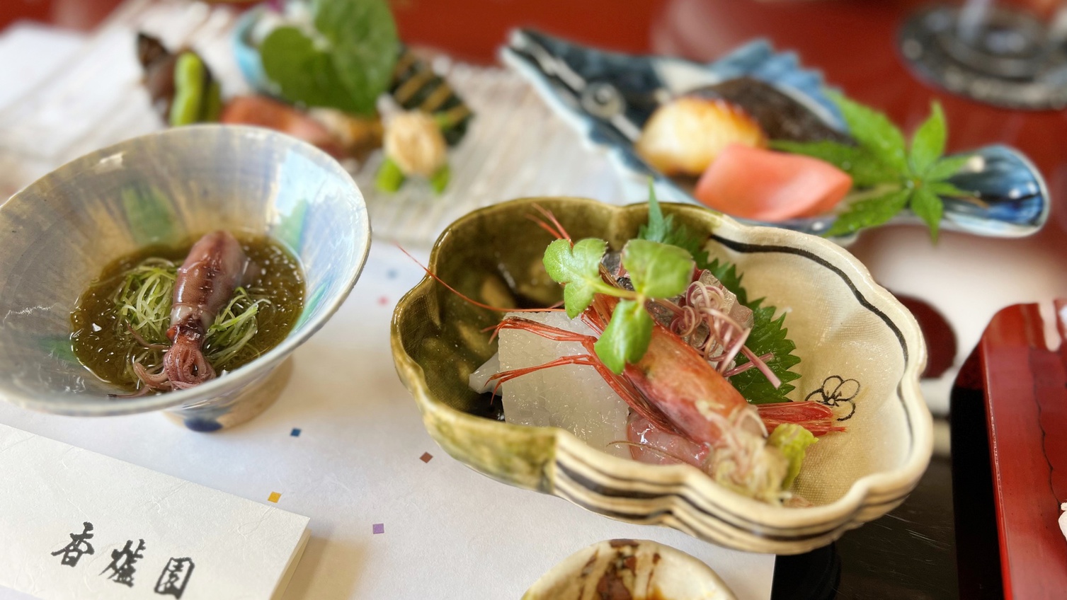 【基本2食付】老舗の料理旅館｜旬と素材を五感で愉しむ季節会席｜足羽川を望む個室食