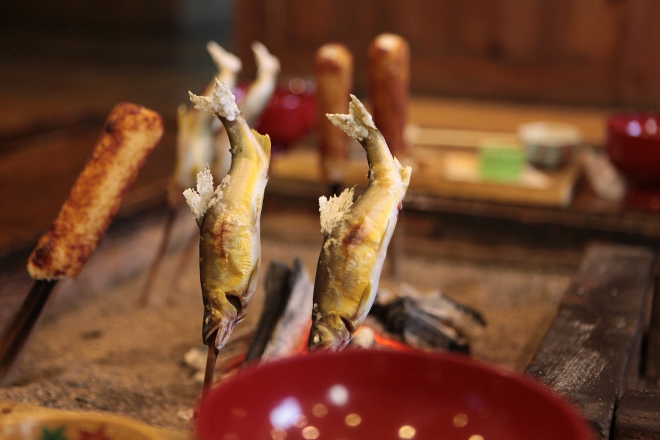 【秋田得旅】【1泊2食付】☆囲炉裏端で食べる秋田の味覚★ペットもご一緒に♪　楽天限定