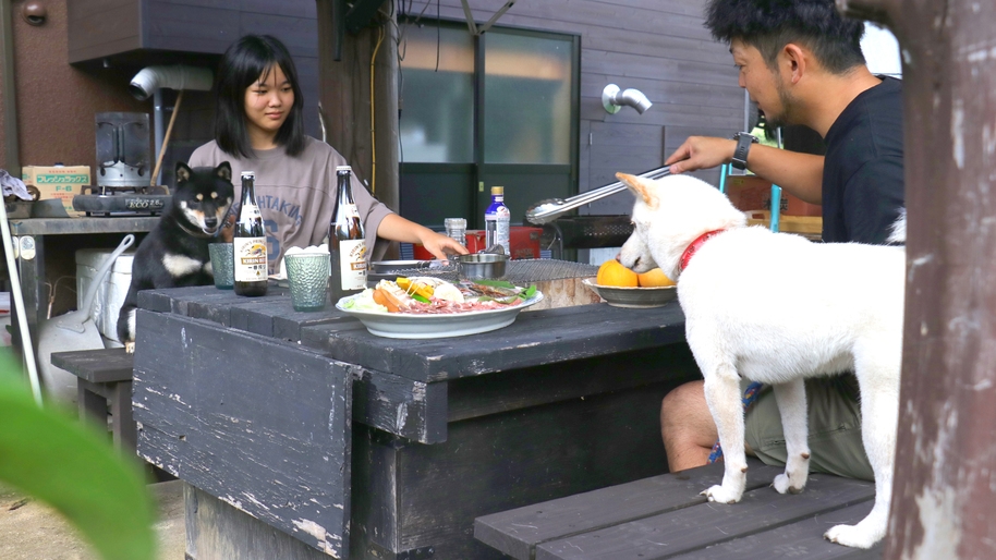 【ペット同宿OK〔条件あり〕】神鍋高原炭火焼ＢＢＱ★≪飲み物持ち込み自由♪≫