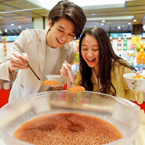 【朝食ブッフェ】好きなだけ食べれるって、シアワセ！！海鮮丼用いくら食べ放題◎