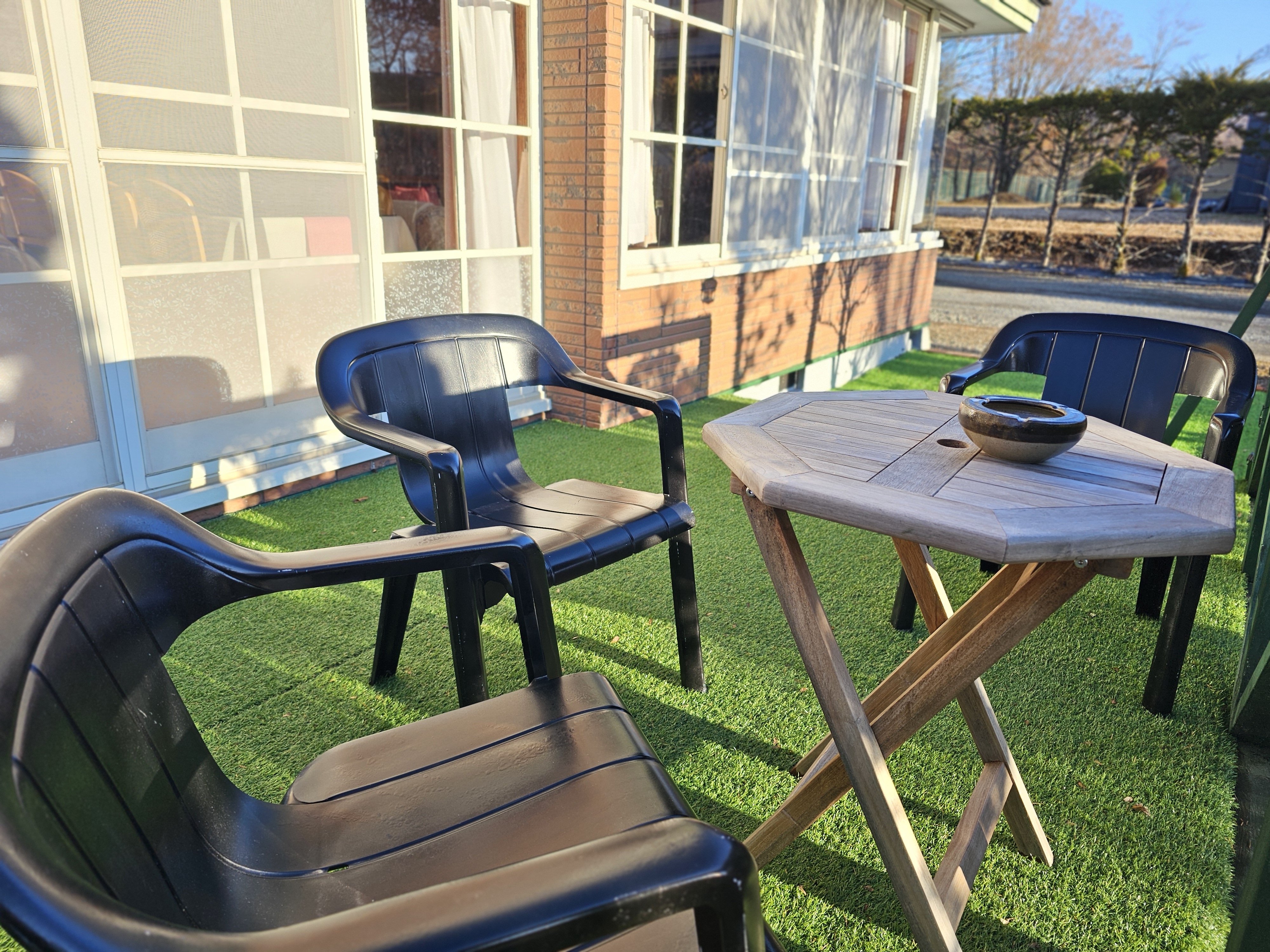 テラスでごゆっくり(喫煙はテラスでお願いします)