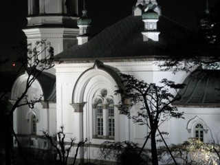 ライトアップのハリストス正教会