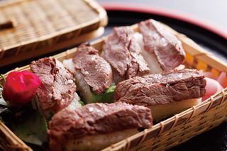 但馬牛のヒレ押寿し