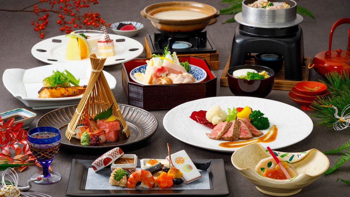 【1〜2月】限定【パールガーデン×琴参閣 共同開催】オリーブ牛＆瀬戸内海の幸満載！料理長特選会席