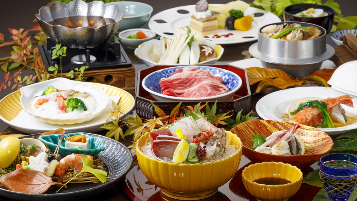 【11〜12月】限定【パールガーデン×琴参閣 共同開催】オリーブ牛＆瀬戸内海の幸満載！料理長特選会席