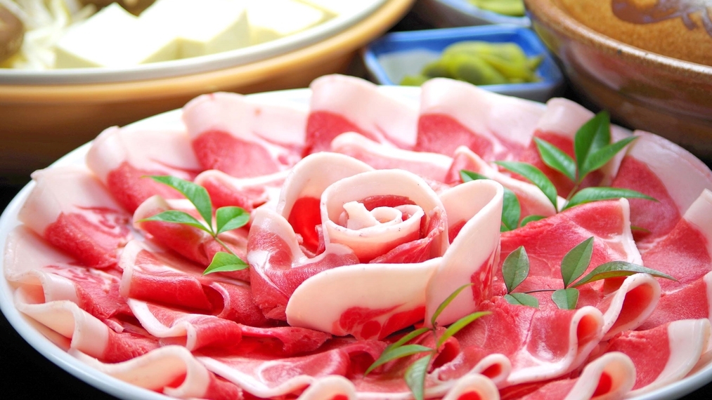 【期間限定】特製味噌仕立て・豚肉ボタン風鍋♪