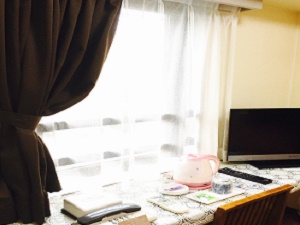 カーテンリニューアルしました！