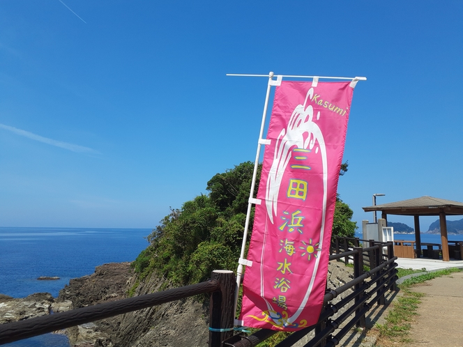 三田浜ビーチ案内旗