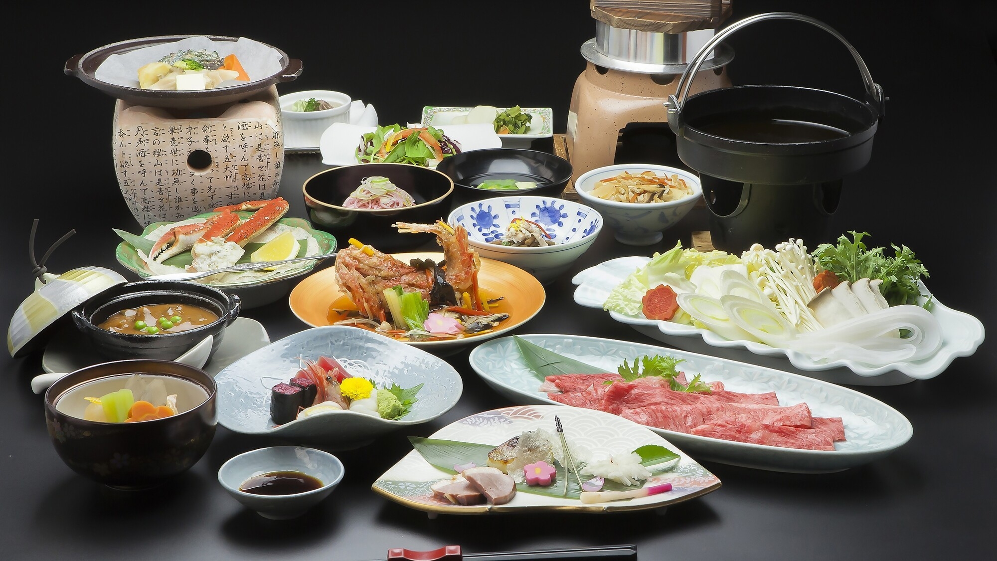 [定番味覚③]「山形牛」「アワビ」「カニ」三大贅沢味覚