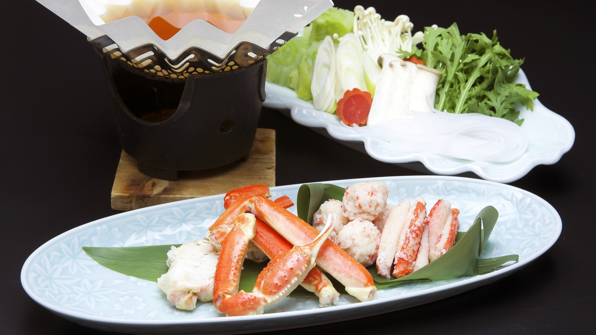 【月山会席】カニの旨みが広がる贅沢お鍋