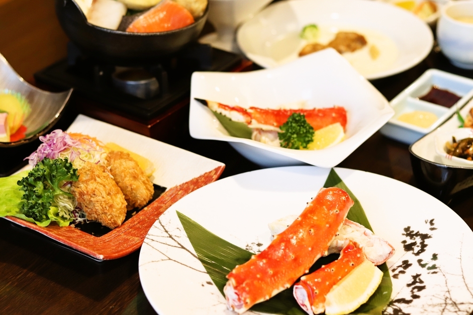 ★冬季限定★タラバ蟹付特別コースで冬を贅沢に味わう