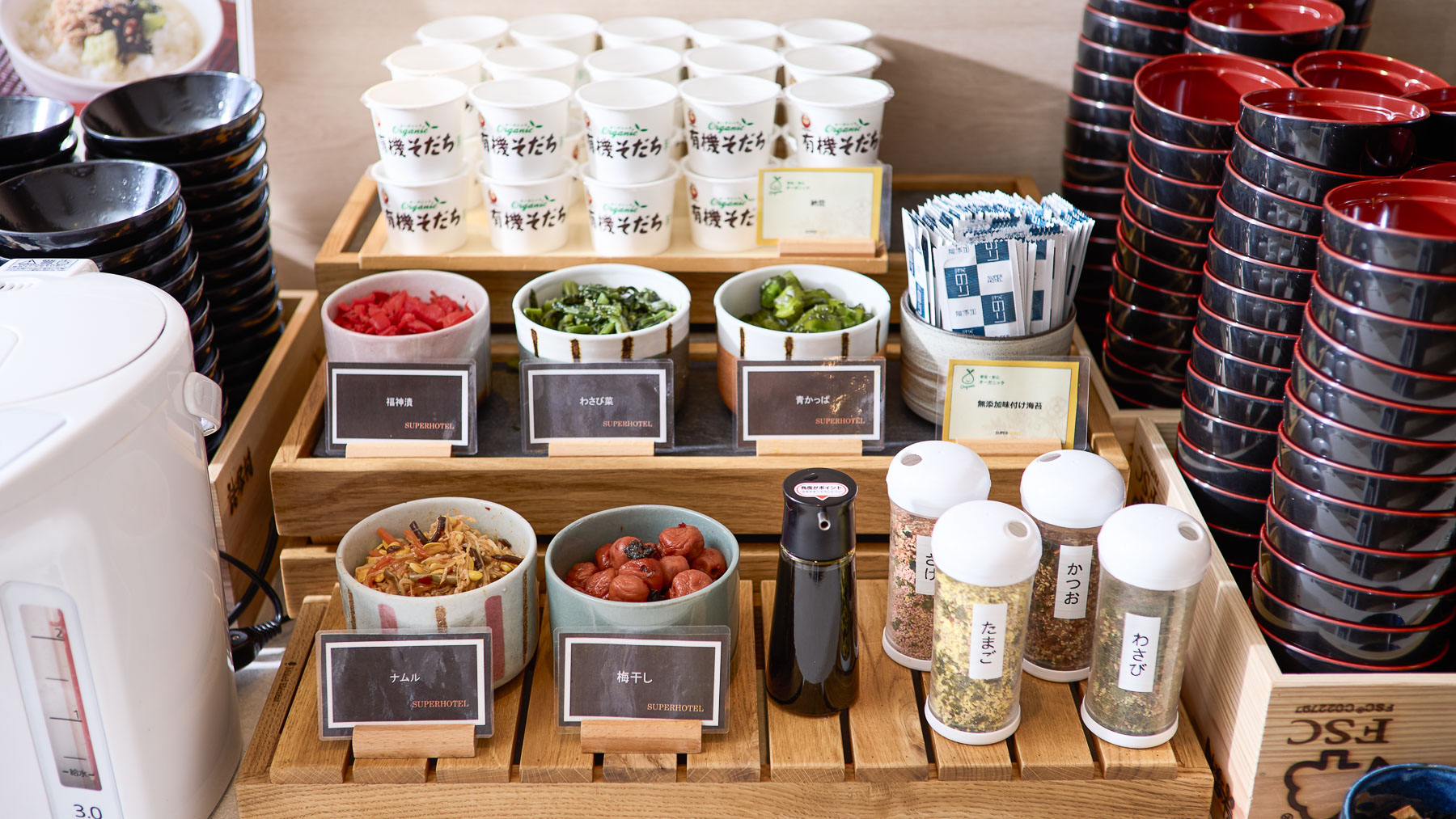 和食派にもうれしいお漬物♪ご飯のおかずも揃っています