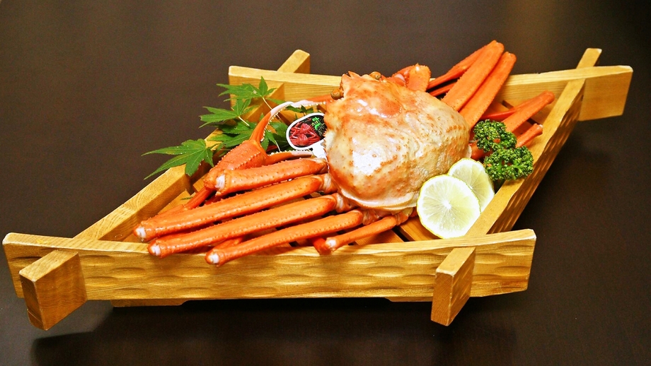 【香住がに満喫懐石】香住がに1.5杯使用！さらに但馬牛ひとくちステーキもついた贅沢懐石