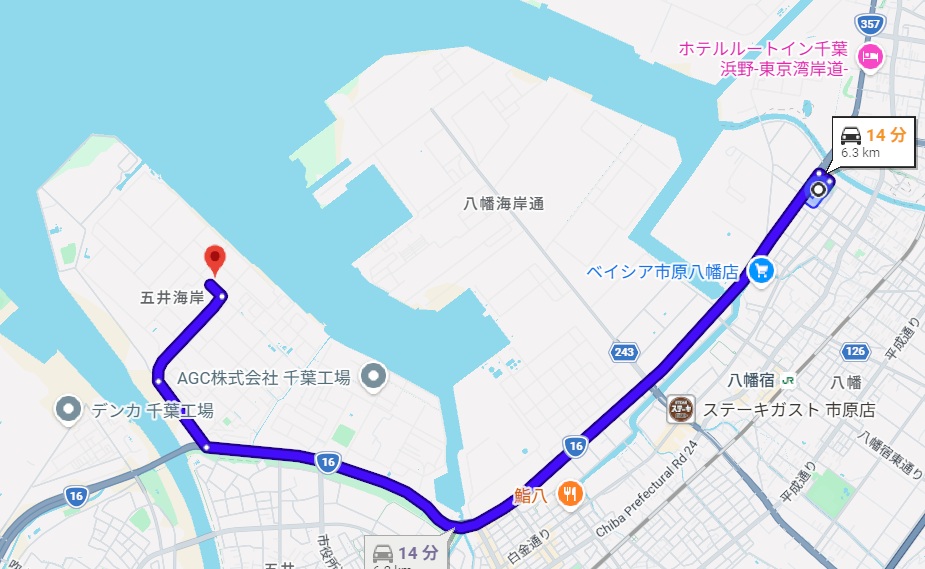 丸善までの地図