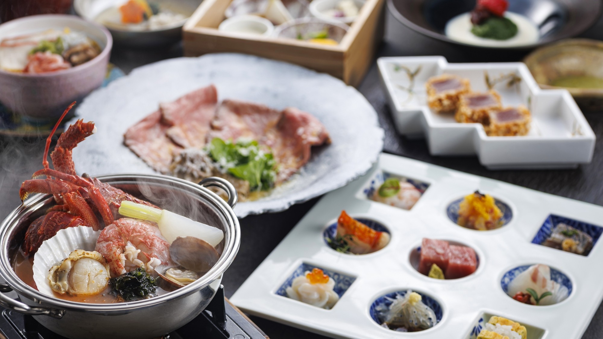 ＜1泊2食付き基本プラン＞【特別会席】相模湾の海の幸と黒毛和牛で彩る料理長おすすめ会席