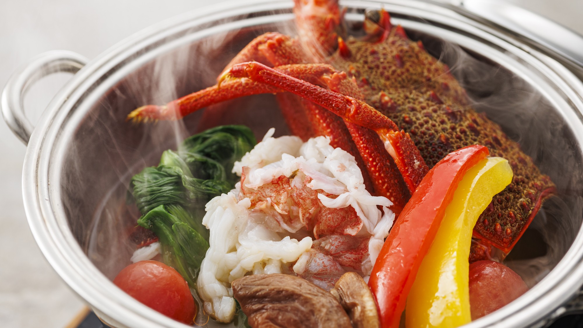 【特別会席】2026年春　伊勢海老のアヒージョ