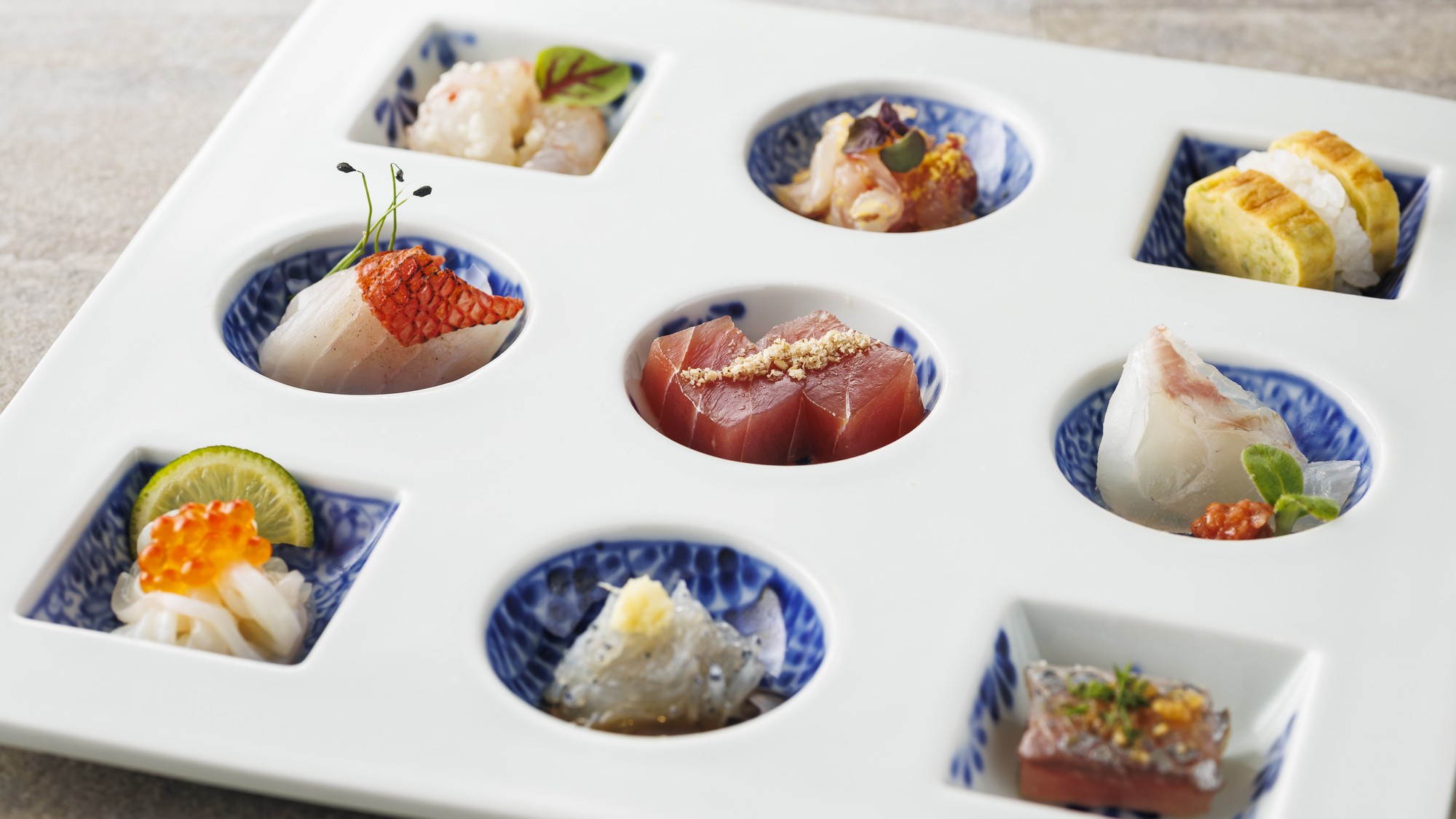 【土地の恵み会席】2026年春　海鮮九種盛り
