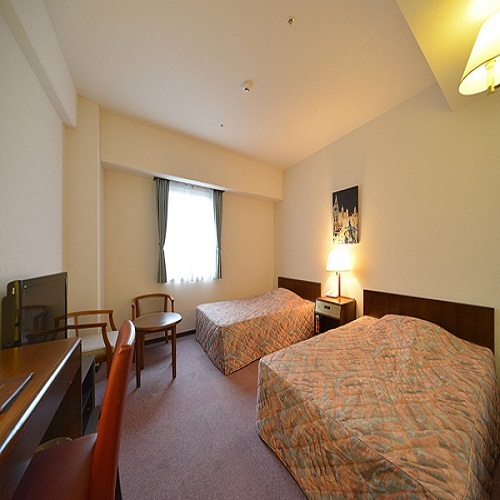 おふたりならご一緒に　【禁煙・ツインルーム】　素泊まり　《隣接市営駐車場無料！》