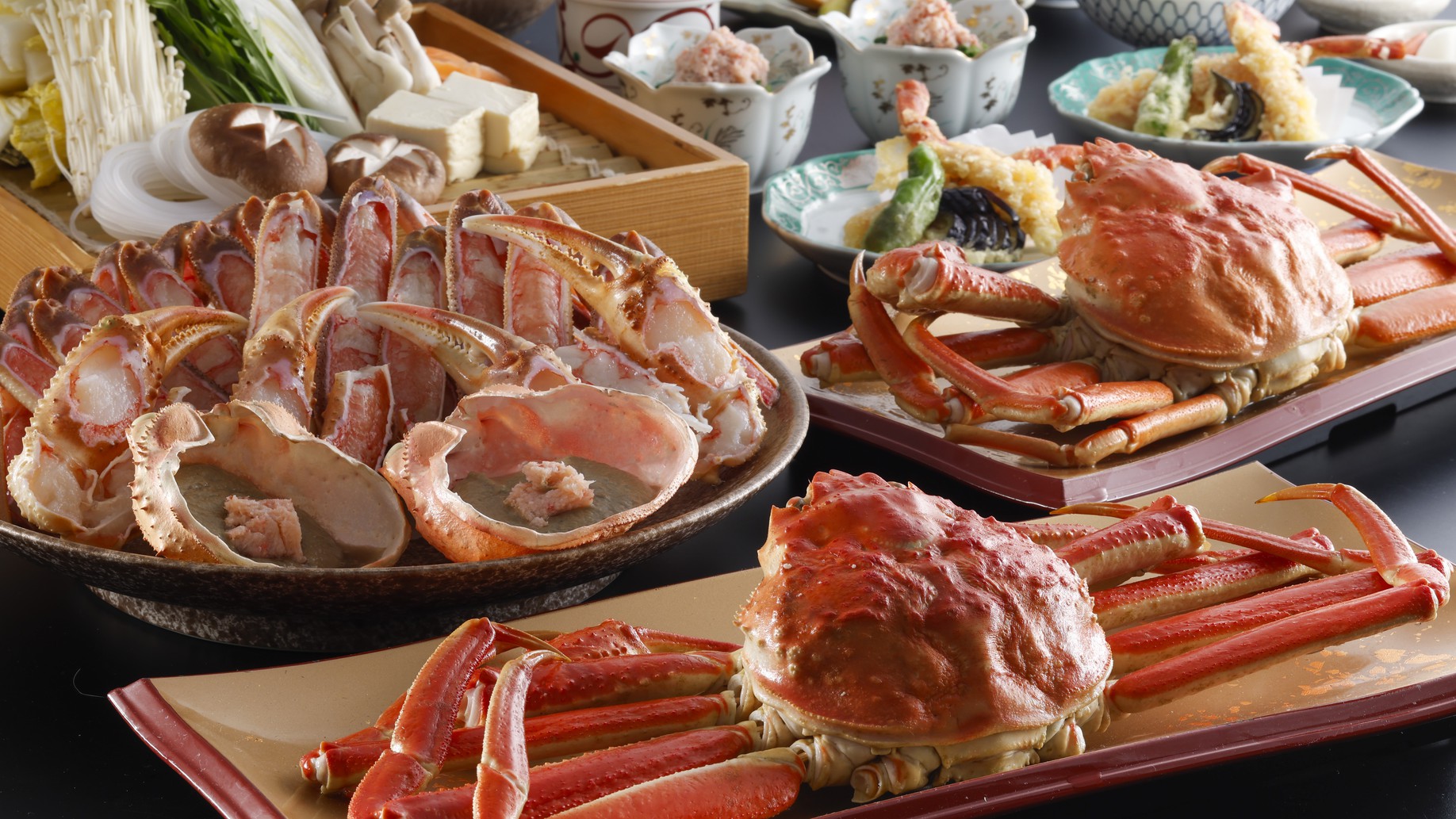 【冬〜春・スタンダード】当館人気No.1◆特大4Lサイズのズワイガニ使用！1人約2杯のカニフルコース