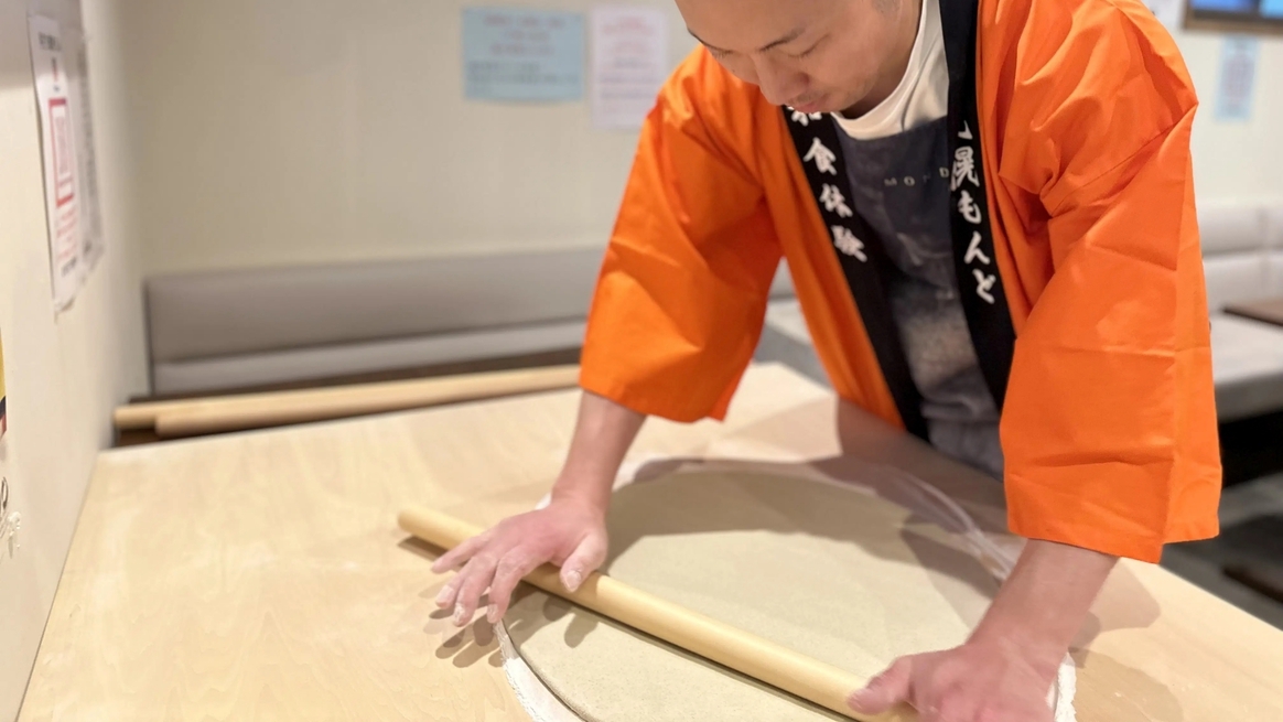 【北海道はそばの生産No．１！】手打ち蕎麦もんどで蕎麦打ち体験　−素泊り−