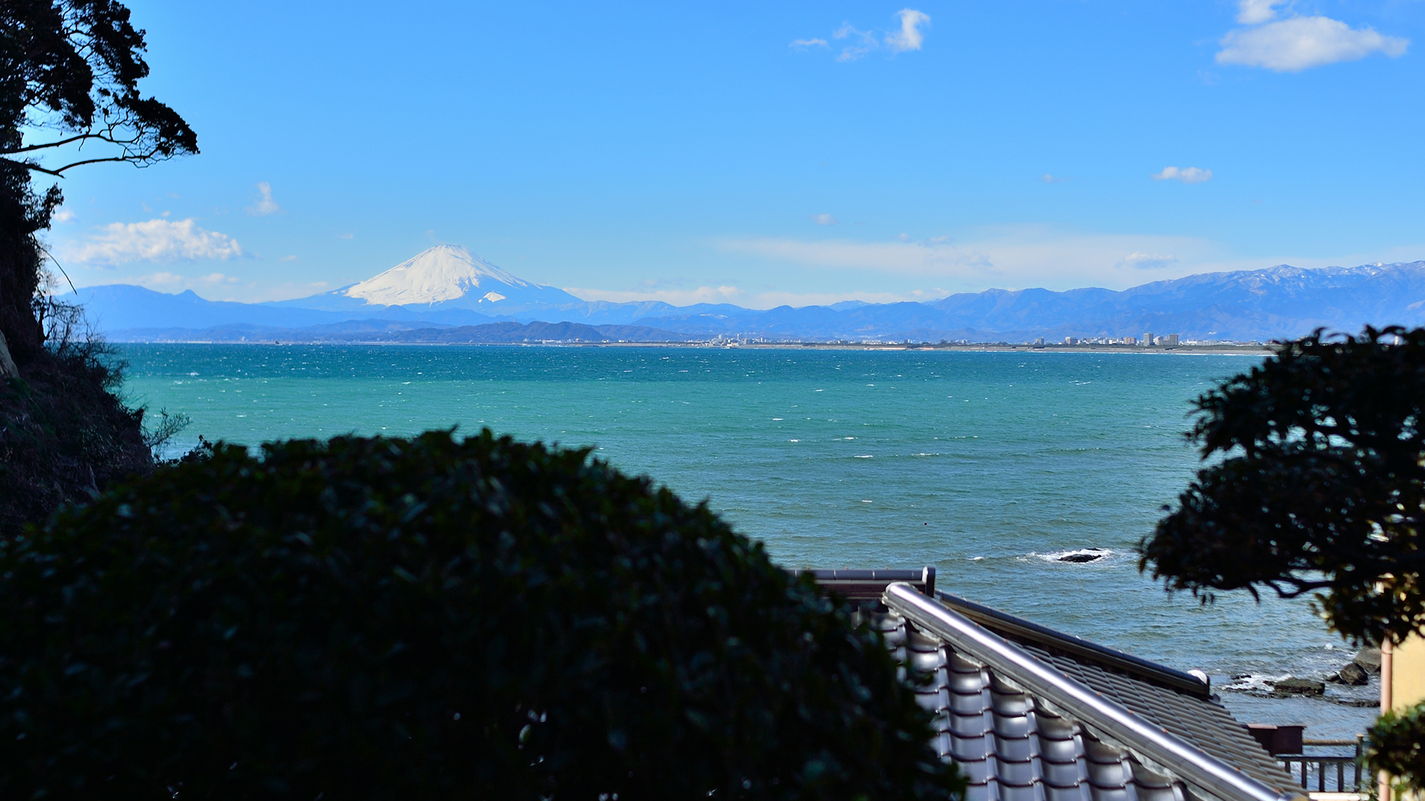 *【風景】当館食事処からの富士山