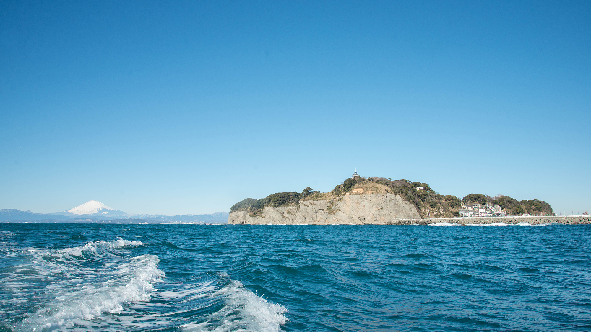 *【風景】江の島（湘南の青海原と富士の絶景ビュー）