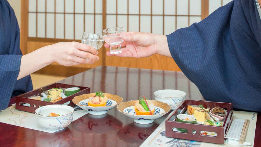 *【夕食一例】一品一品丁寧につくりあげたお食事とともに